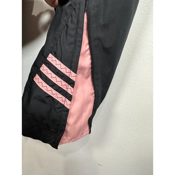 Vintage Y2K Adidas Track Pants Womens Medium Black Pink Straight Pull On Elastic - Picture 8 of 16